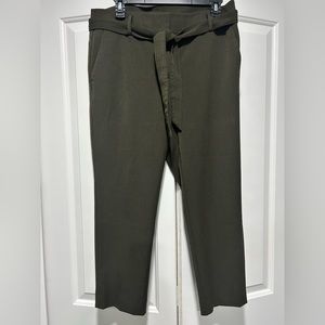 LOFT Marisa Fit Tie Waist Ankle Pants